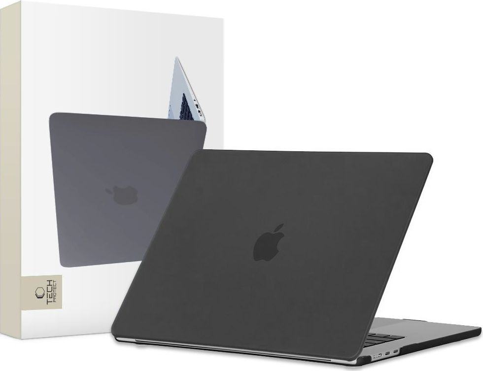 TECH-PROTECT SMARTSHELL MACBOOK AIR 15 M2 / M3 / M4 / 2023-2025 MATTE BLACK