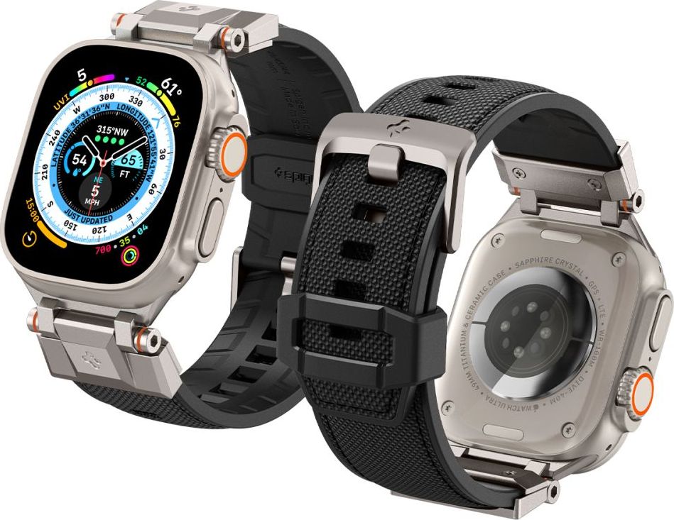 SPIGEN ŘEMÍNEK DURAPRO ARMOR APPLE WATCH 4 / 5 / 6 / 7 / 8 / SE / ULTRA (42 / 44 / 45 / 49 MM) BLACK