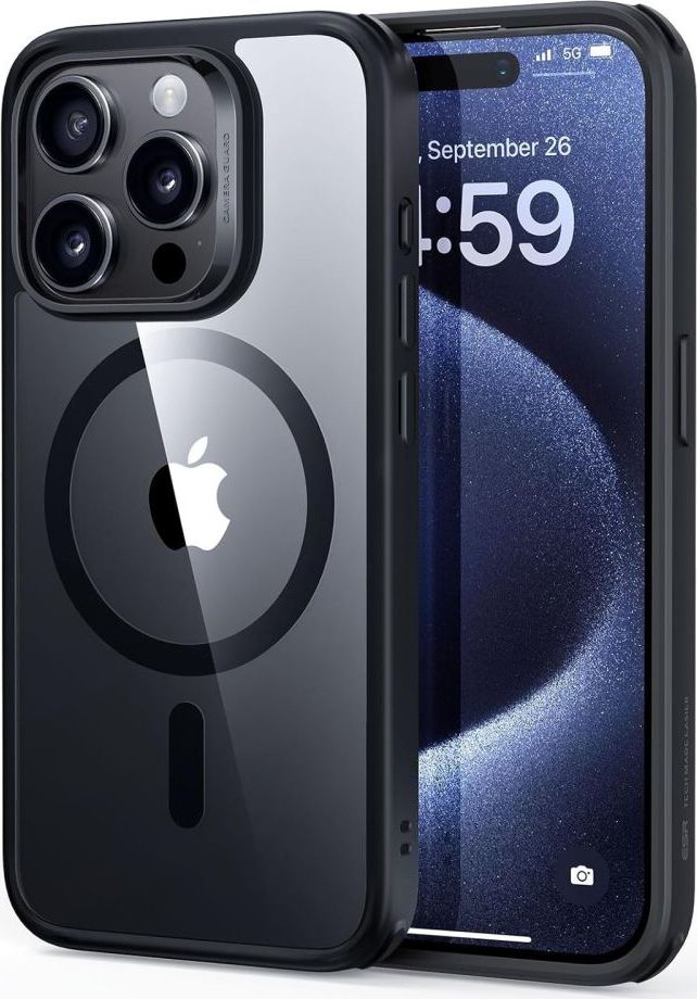 ESR CH HALOLOCK MAGSAFE IPHONE 15 PRO CLEAR/BLACK
