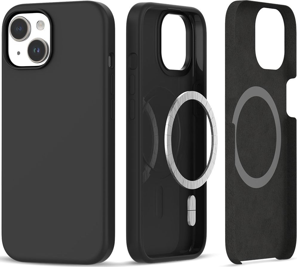 TECH-PROTECT SILICONE MAGSAFE IPHONE 15 MATTE BLACK