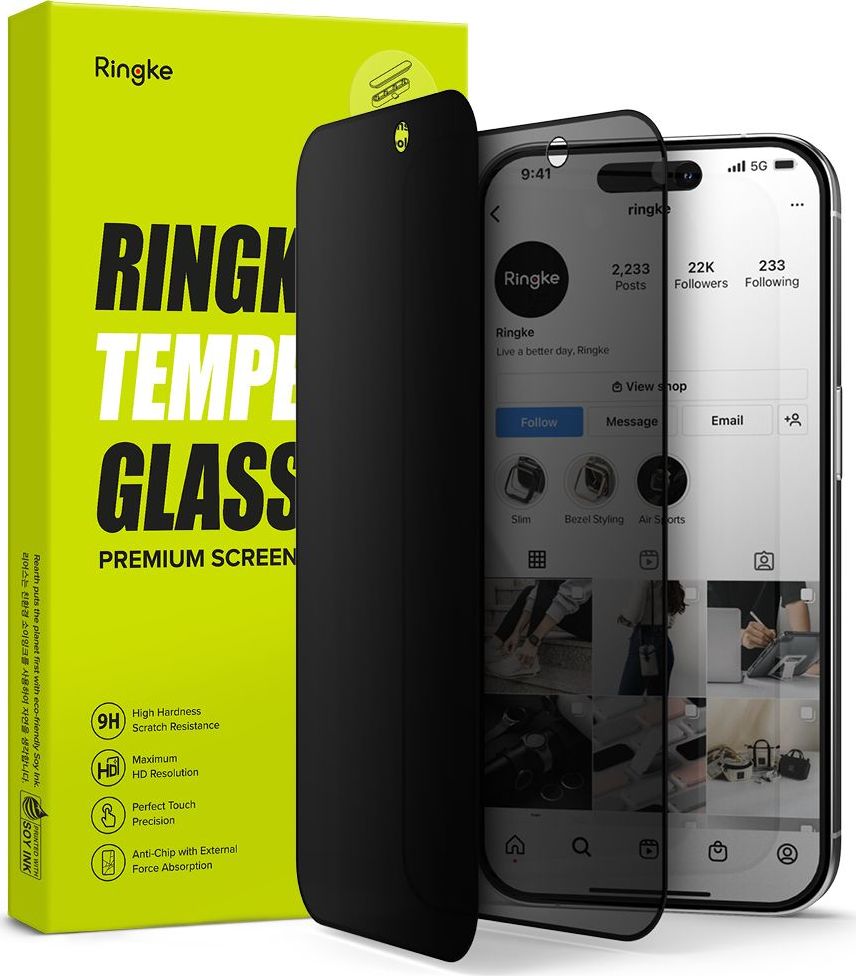 Tvrzené sklo RINGKE TG IPHONE 15 PRO MAX PRIVACY