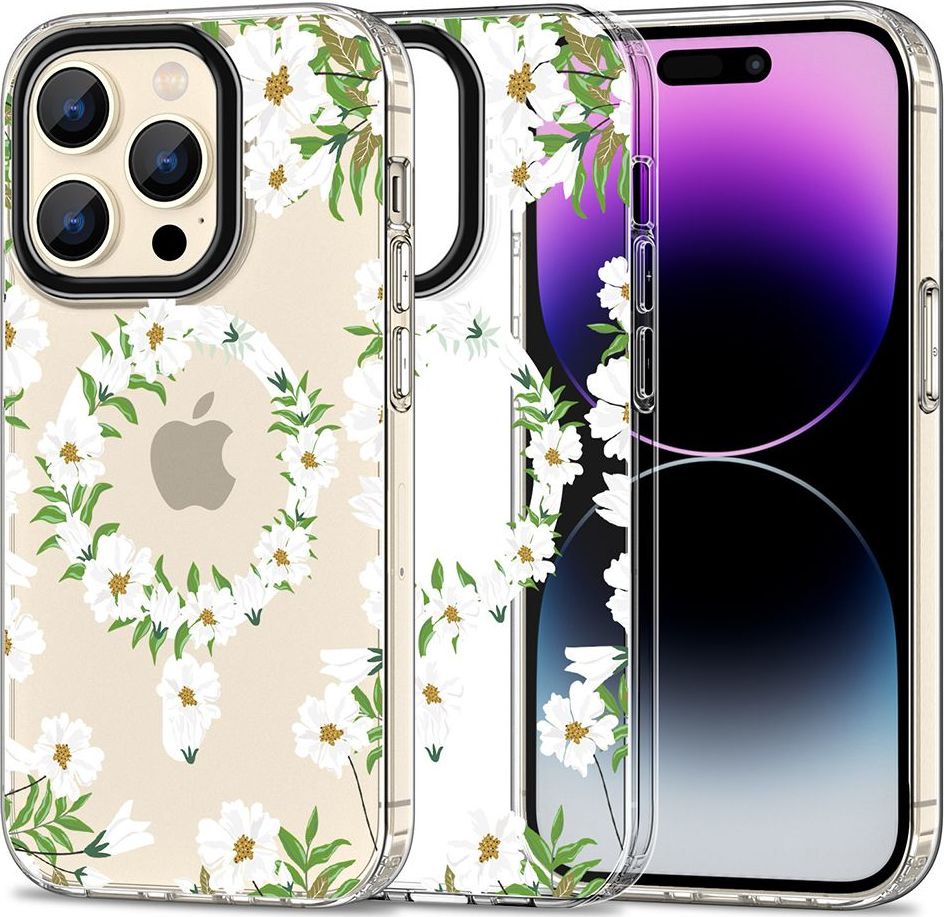 TECH-PROTECT MAGMOOD MAGSAFE IPHONE 15 PRO MAX WHITE DAISY