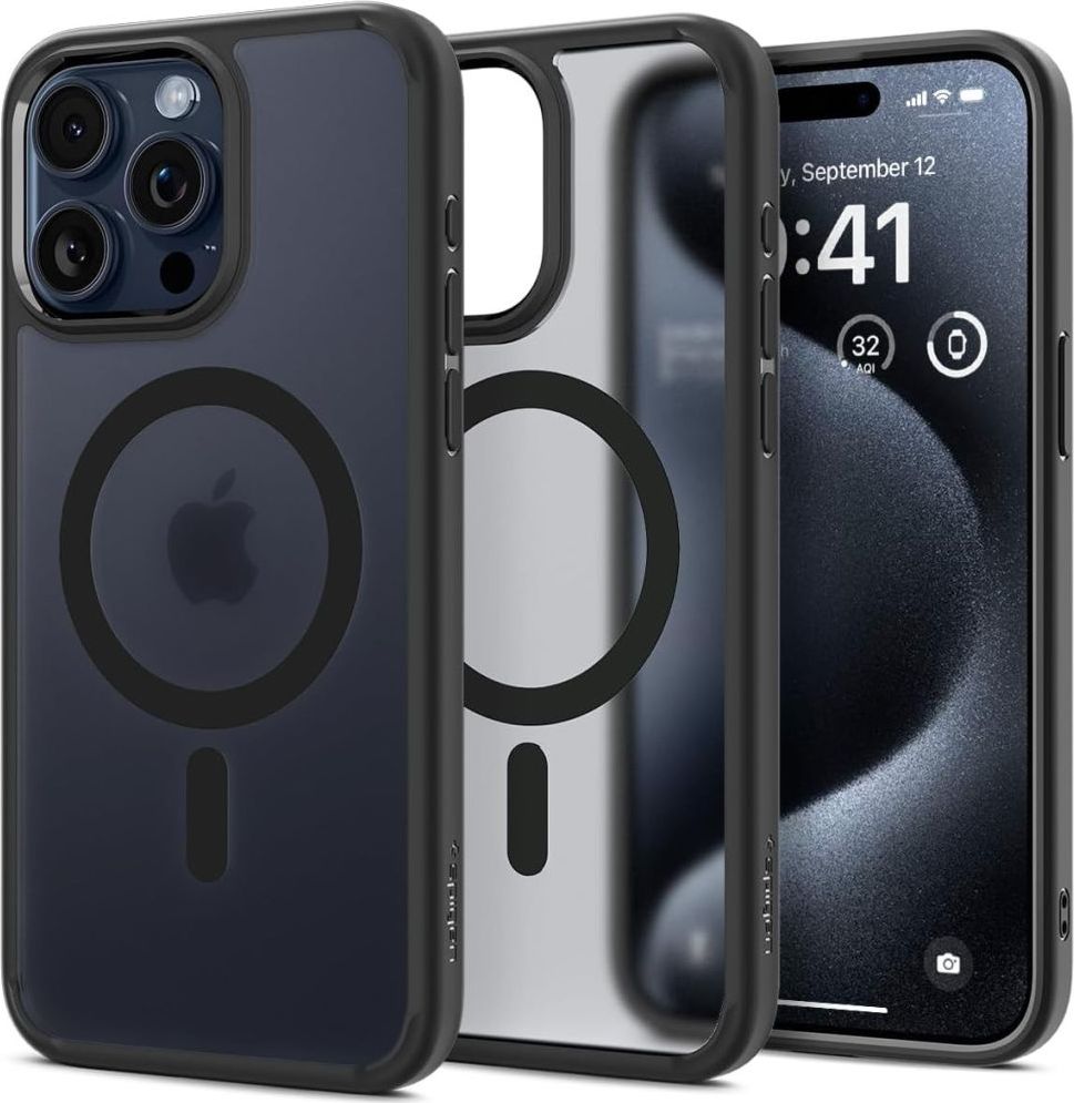 SPIGEN ULTRA HYBRID MAG MAGSAFE IPHONE 15 PRO MAX FROST BLACK