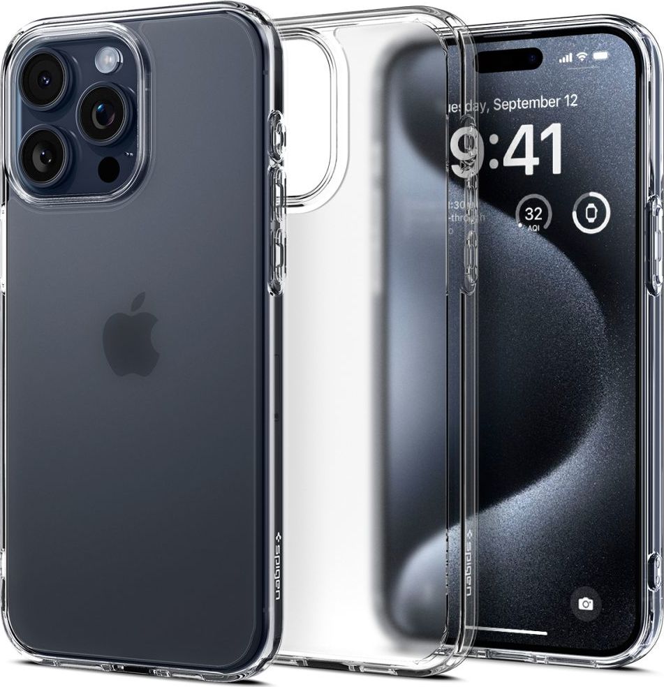 SPIGEN ULTRA HYBRID IPHONE 15 PRO FROST CLEAR