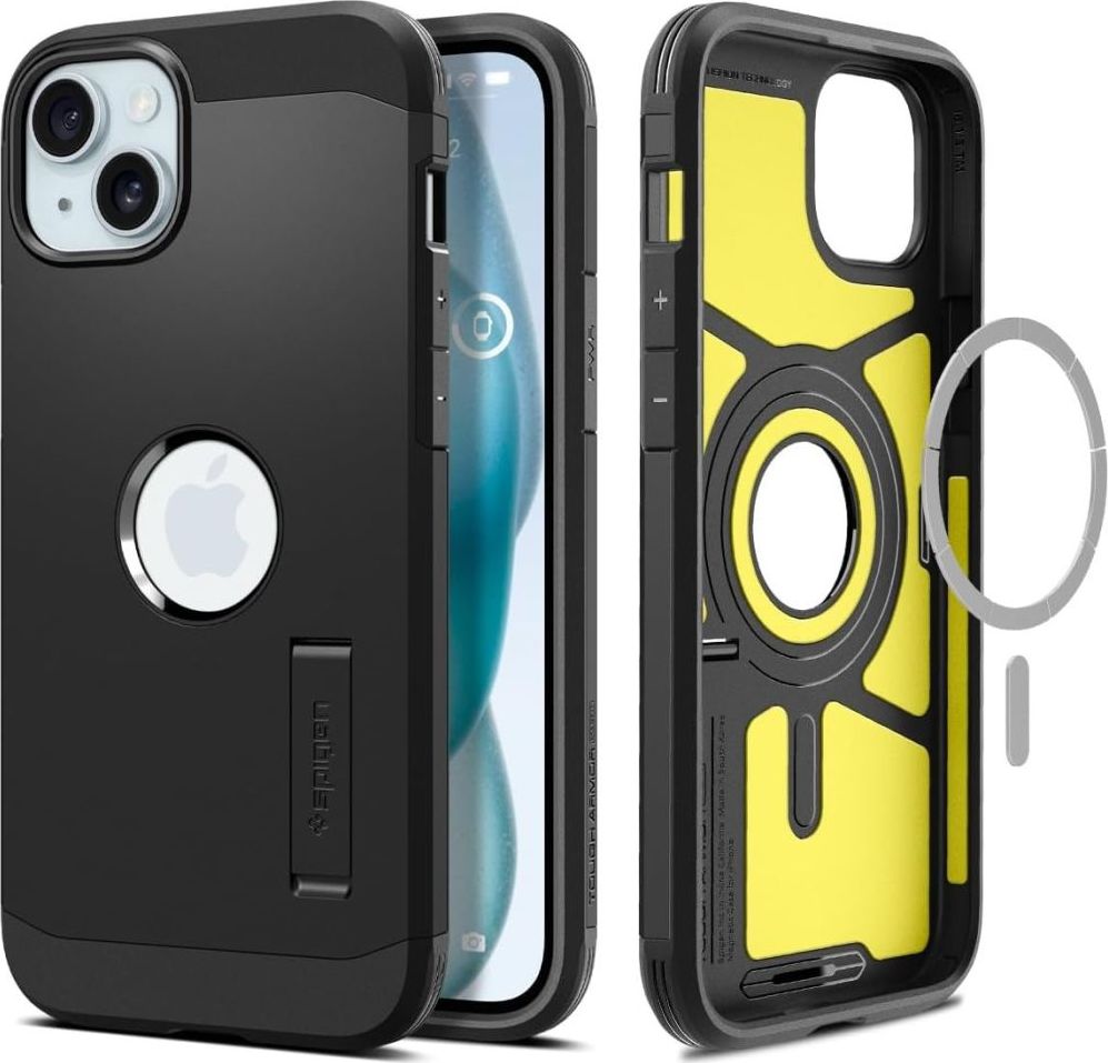SPIGEN TOUGH ARMOR MAG MAGSAFE IPHONE 15 BLACK