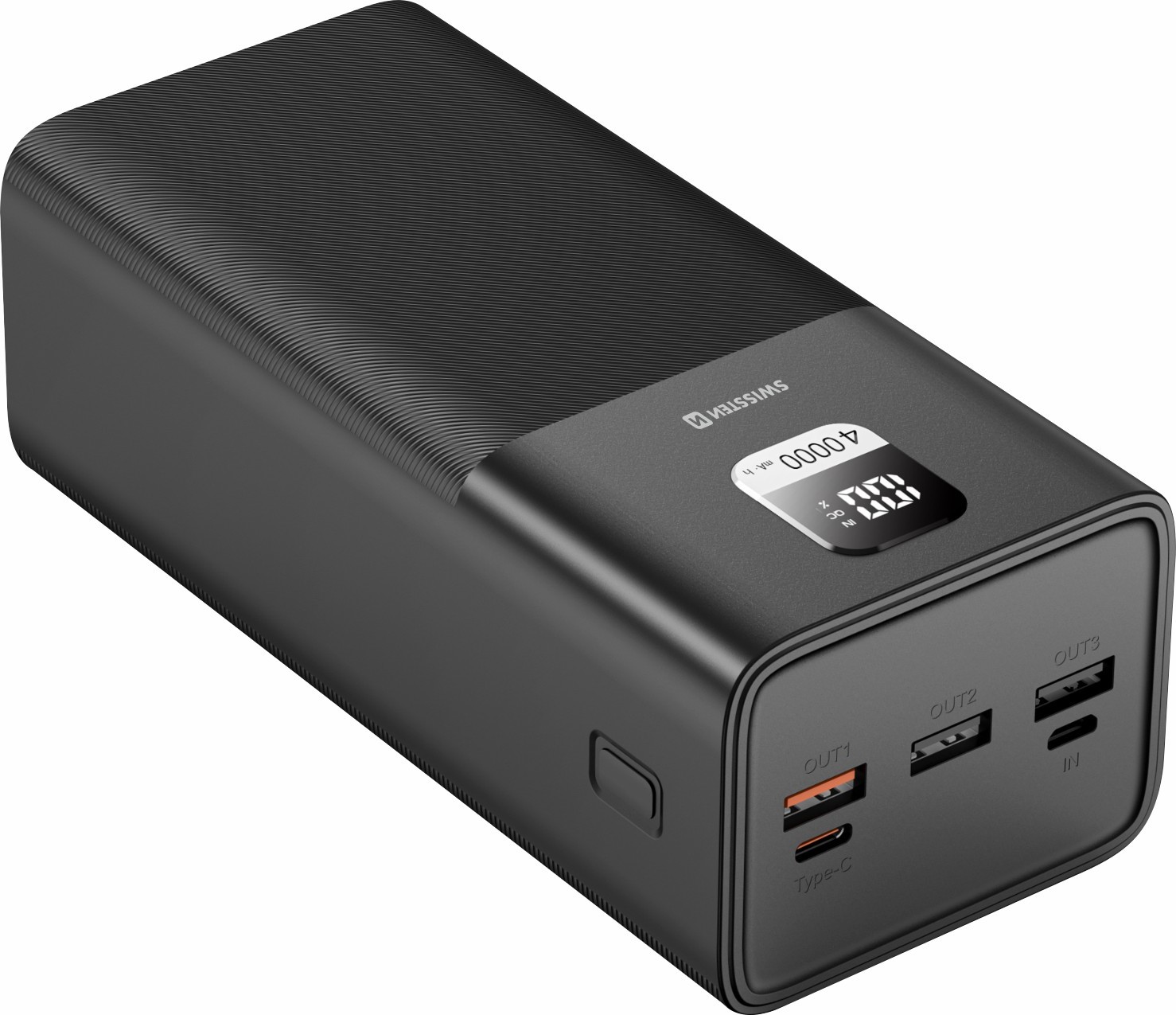 SWISSTEN Power Line Power Bank 40000 mAh pro notebooky 100W Power Delivery black