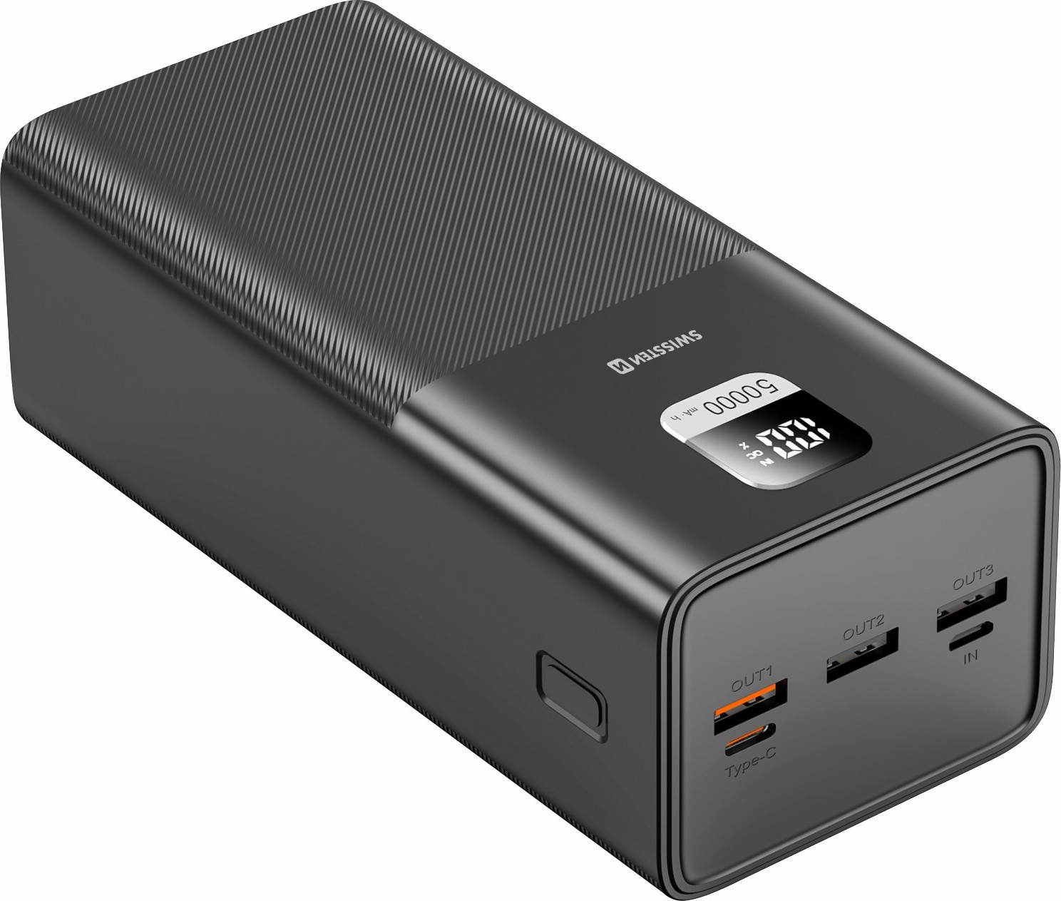 SWISSTEN POWER LINE POWER BANK 50000 mAh PRO NOTEBOOKY 100W POWER DELIVERY BLACK