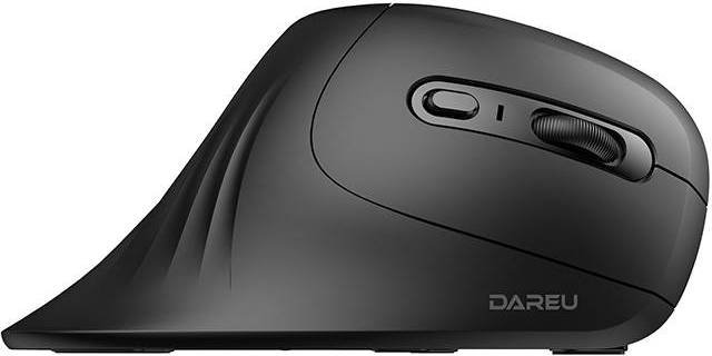 Bezdrátová vertikální myš Dareu LM109 Magic Hand Bluetooth + 2,4G (černá)