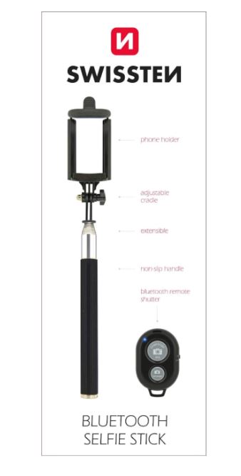 Selfie tyč SWISSTEN Bluetooth Selfie stick