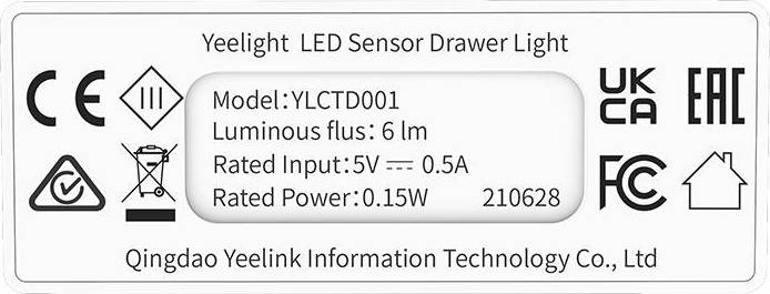 Yeelight LED senzorové světlo do šuplíku (4ks)