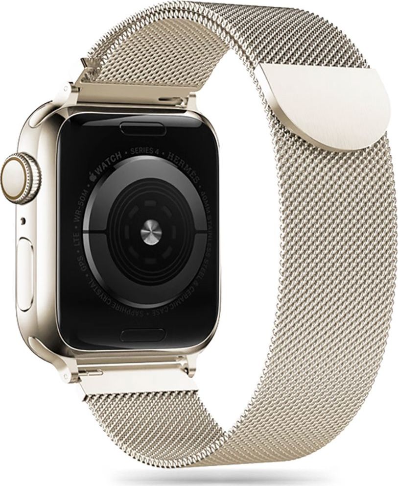 TECH-PROTECT MILANESEBAND APPLE WATCH 6 / 7 / 8 / 9 / 10 / SE (40 / 41 / 42 MM) STARLIGHT