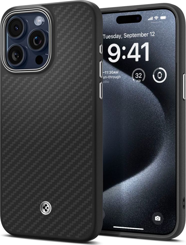 SPIGEN ENZO ARAMID MAG MAGSAFE IPHONE 15 PRO MAX MATTE BLACK