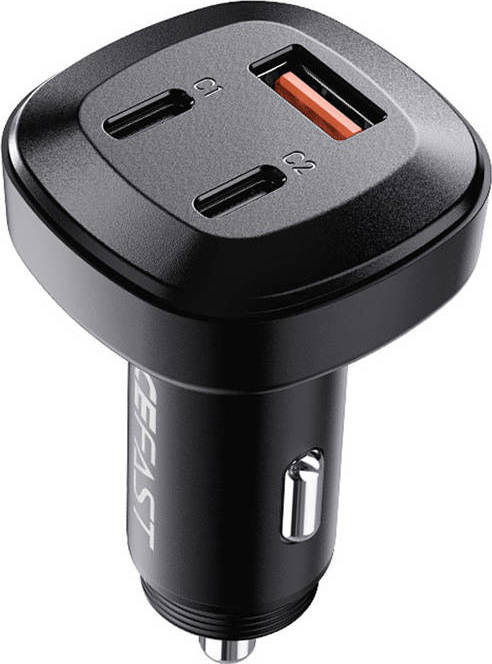 Nabíječka do auta Acefast B3, 66 W, 2x USB-C + USB (černá)