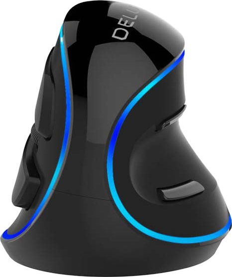 Drátová vertikální myš Delux M618PU (A825) 7200DPI