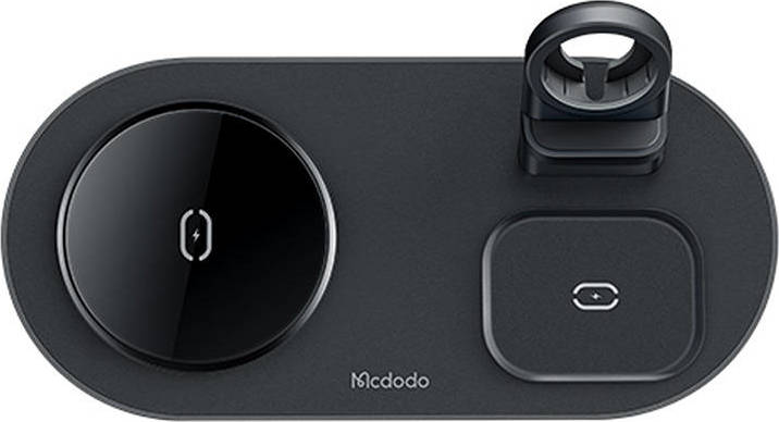 Bezdrátová nabíječka Mcdodo CH-7063 3v1 15W (iPhone - telefon/AirPods/Apple Watch) černá