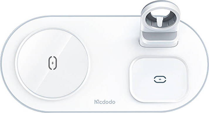 Bezdrátová nabíječka Mcdodo CH-7062 3v1 15W (mobil/TWS/Apple watch) (bílá)