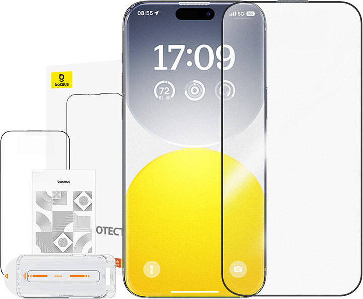 Tvrzené sklo Baseus Crystalline Anti-Glare iPhone 15 Plus s instalační sadou
