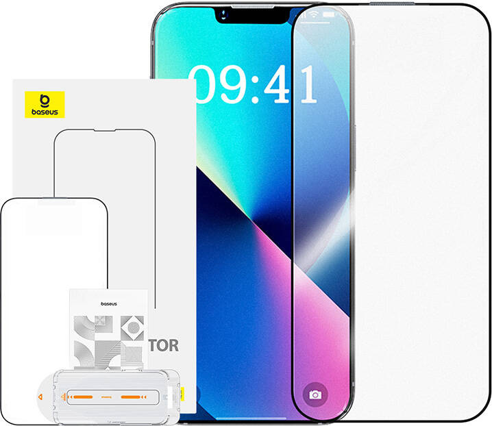 Tvrzené sklo Baseus Crystalline Anti-Glare iPhone 12 Pro Max s instalační sadou