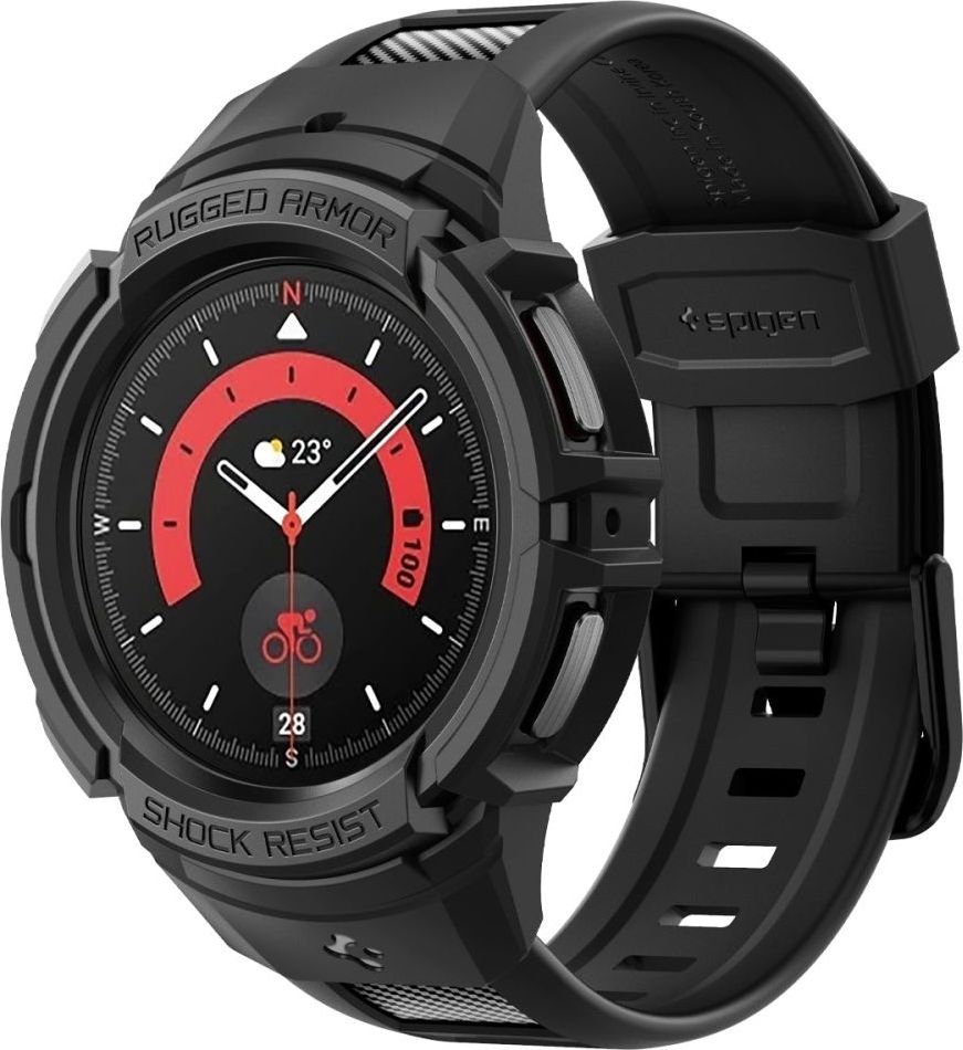 SPIGEN RUGGED ARMOR ”PRO” GALAXY WATCH 5 PRO (45 MM) BLACK