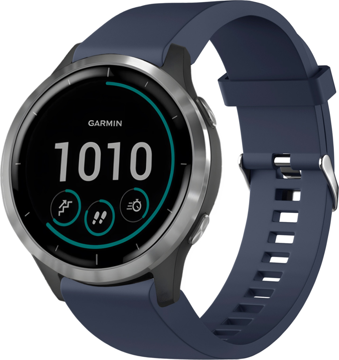 Silikonový řemínek FIXED Silicone Strap pro Garmin QuickFit 20mm, modrý