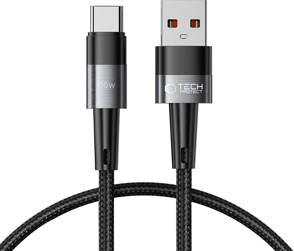 TECH-PROTECT ULTRABOOST TYPE-C CABLE 66W/6A 50CM GREY