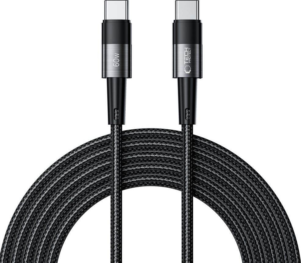 TECH-PROTECT ULTRABOOST TYPE-C CABLE PD 60W / 3A 300CM GREY