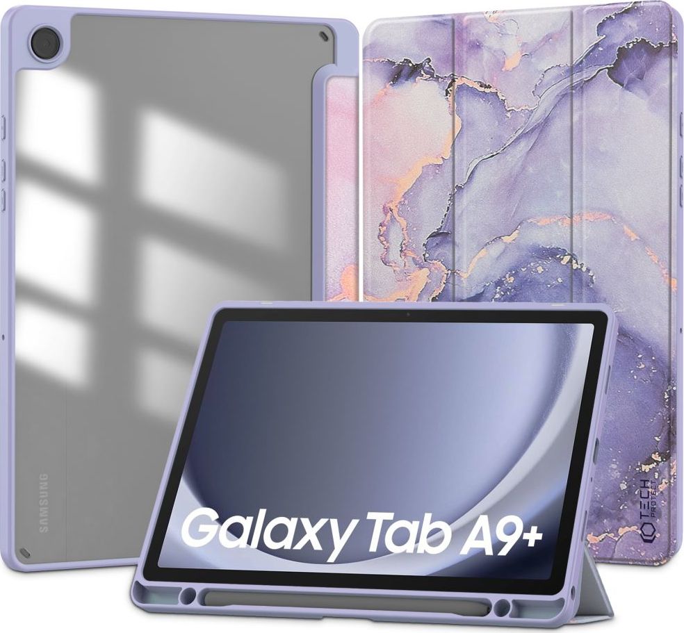 TECH-PROTECT SC PEN HYBRID GALAXY TAB A9+ PLUS 11.0 X210 / X215 / X216 VIOLET MARBLE