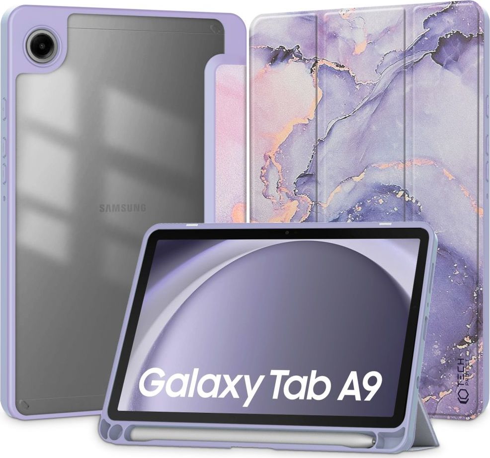 TECH-PROTECT SC PEN HYBRID GALAXY TAB A9 8.7 X110 / X115 VIOLET MARBLE