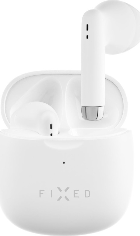 Bezdrátová TWS sluchátka FIXED Pods, bílá
