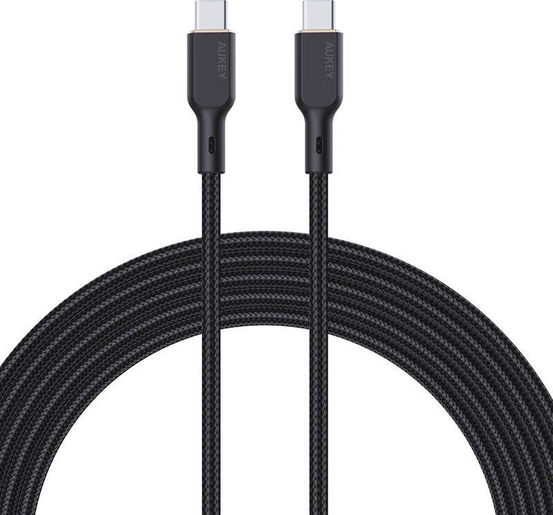 Kabel Aukey CB-KCC101 USB-C na USB-C 1m - 100W (černý)