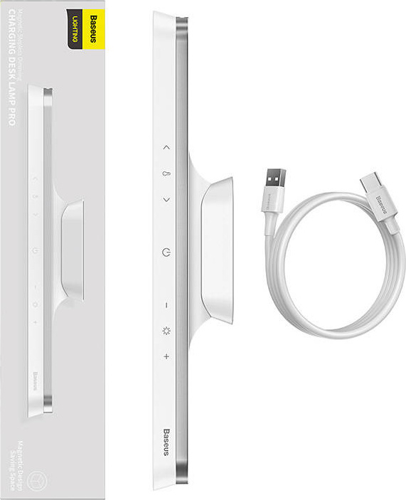Baseus Magnetic Stepless Lamp Pro, s dotykovým panelem (bílá)