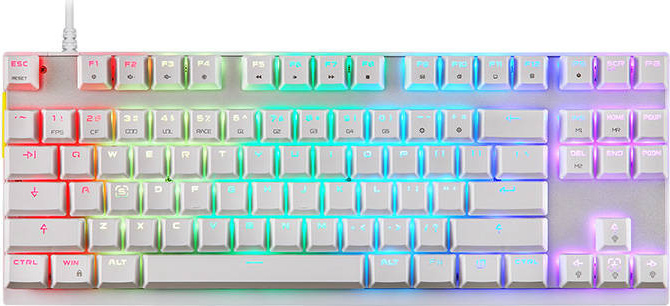 Mechanická herní klávesnice Motospeed K82 RGB (bílá) anglická