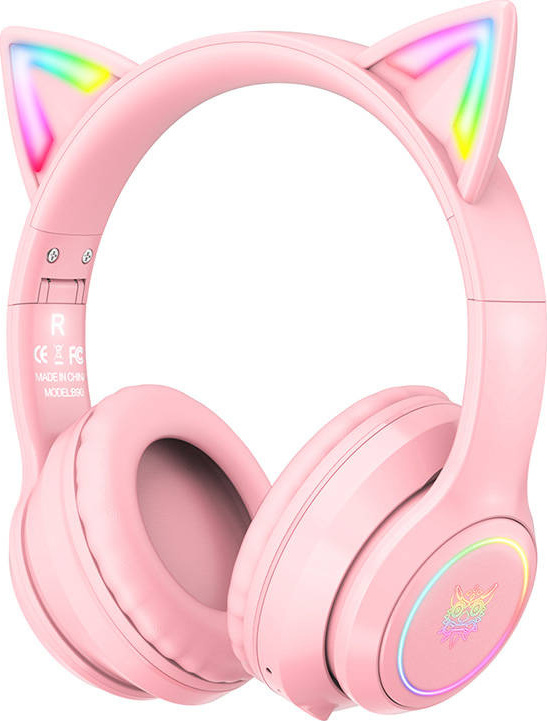 Herní bezdrátová sluchátka ONIKUMA B90 Pink