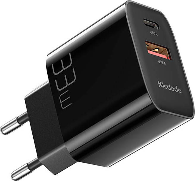 Nabíječka GaN 33W Mcdodo CH-0921 USB-C, USB-A (černá)