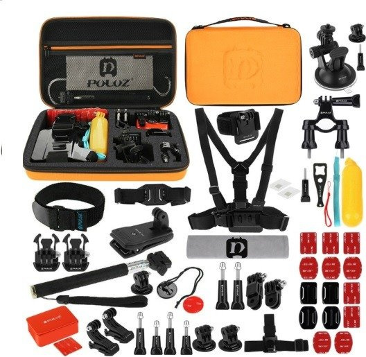 Příslušenství 53v1 Puluz Ultimate Combo Kits pro akční kamery (GoPro a další) PKT26