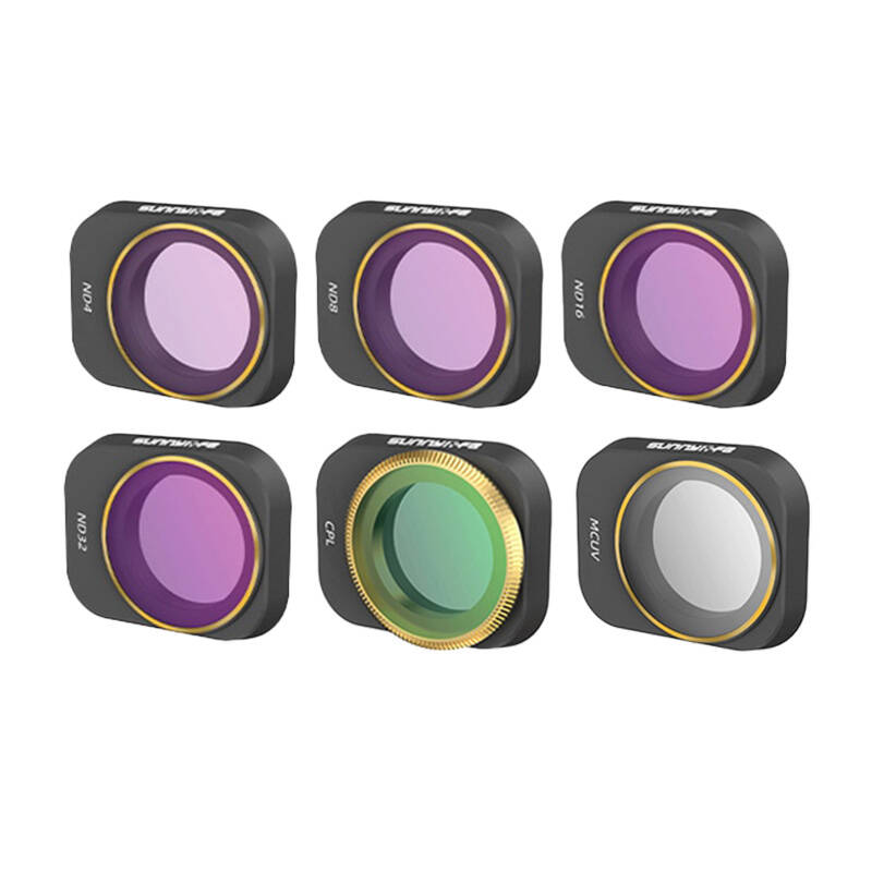 Sada 6 filtrů MCUV+CPL+ND4+ND8+ND16+ND32 Sunnylife pro DJI Mini 3 Pro (MM3-FI419).