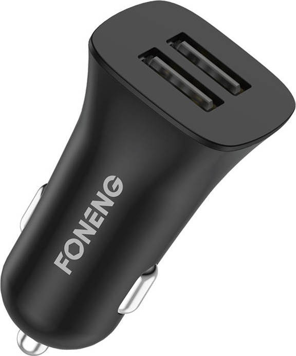 Nabíječka do auta s duálním USB Foneng C07 2,4 A (černá)