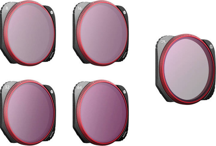 Set of 5 PGYTECH CPL+ ND-PL filters (ND-PL 8/16/32/64) for DJI Mavic 3 Classic