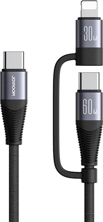 Kabel Joyroom USB-C SA37-1T2 2v1 USB-C a Lightning, 60W, 1,2m černý