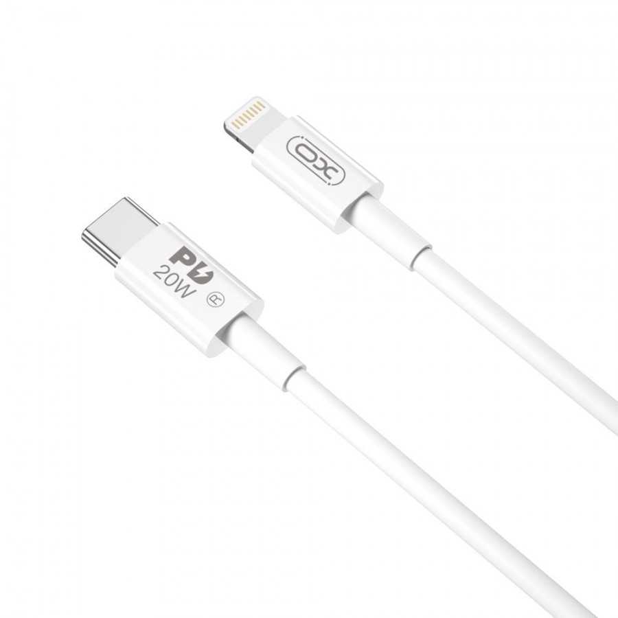 Kabel USB XO NB-Q189A PD Type-C USB-C na Lightning 1.0m 20W bílý pro iPhone