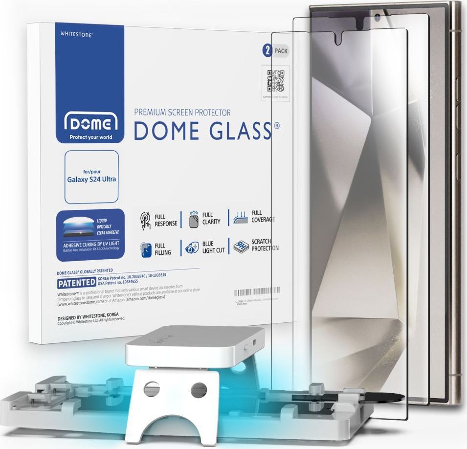 Tvrzené sklo WHITESTONE DOME GLASS 2-PACK GALAXY S24 ULTRA CLEAR