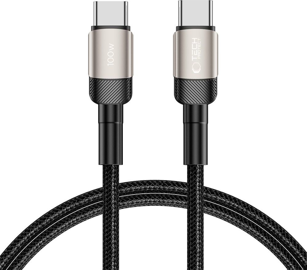 TECH-PROTECT ULTRABOOST EVO TYPE-C CABLE PD 100W / 5A 100CM TITANIUM