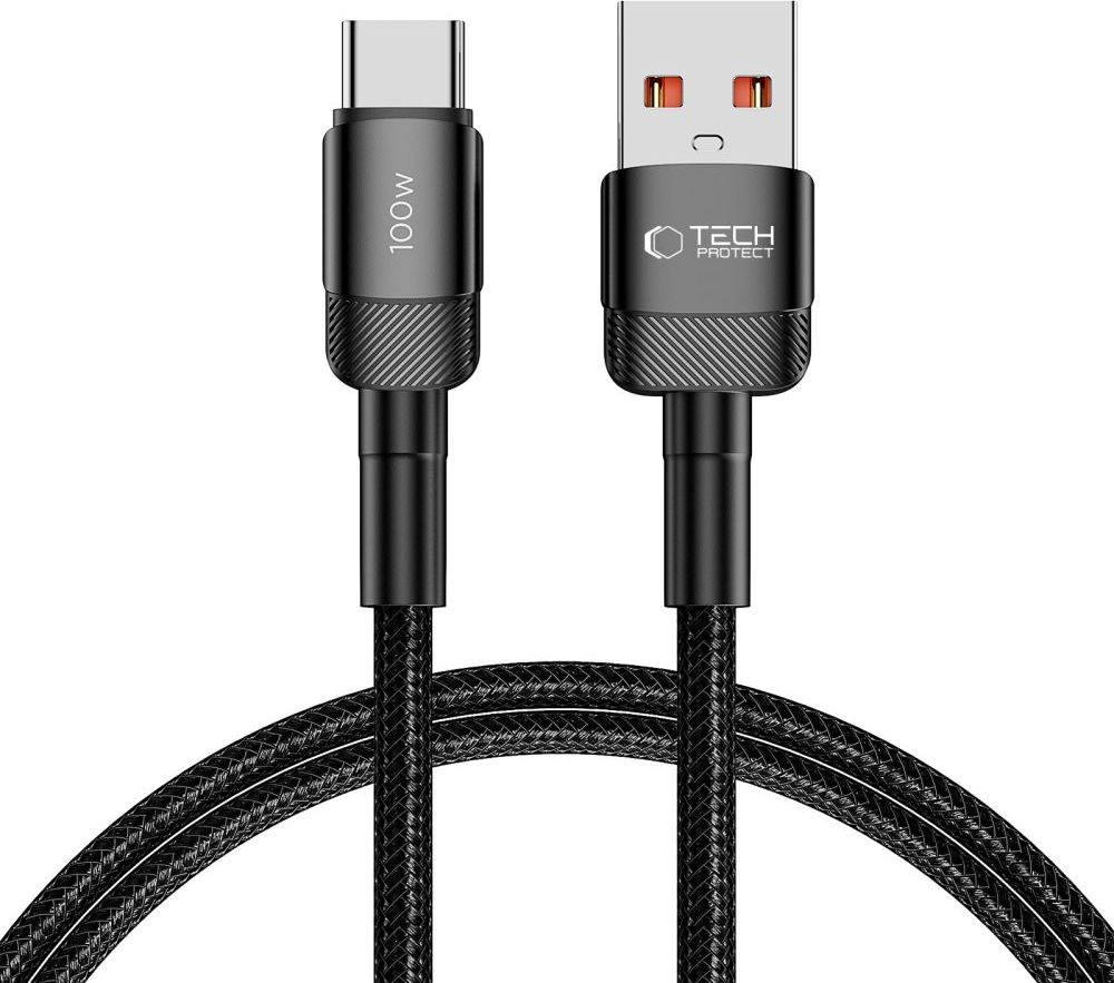 TECH-PROTECT ULTRABOOST EVO TYPE-C CABLE 100W/5A 100CM BLACK