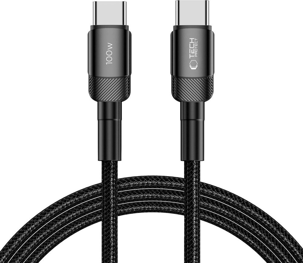 TECH-PROTECT ULTRABOOST EVO TYPE-C CABLE PD100W/5A 200CM BLACK