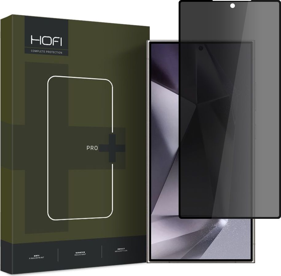 Zatmavující tvrzené ochranné sklo HOFI ANTI SPY GLASS PRO+ GALAXY S24 ULTRA PRIVACY