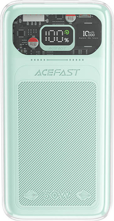 Acefast powerbank 10000mAh Sparkling Series fast charging 30W green (M1)