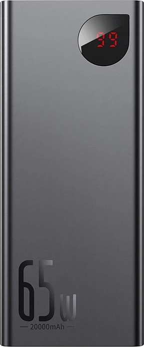 Powerbanka Baseus Adaman Metal 20000mAh PD QC 3.0 65W 2xUSB USB-C micro USB (černá)