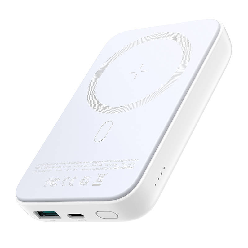 Powerbank Joyroom JR-W020 20W 10000mAh MagSafe + USB-C - USB-C cable 0.25m - white