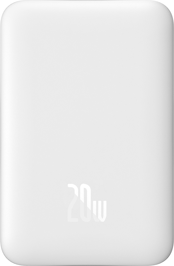 Powerbanka Baseus Magnetic, 10000mAh, USB-C 20W (bílá)