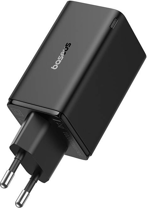 Baseus GaN6 Pro Charger 65W 2 x USB-C 2 x USB-A with Black USB-C Cable 100W 1m - Black